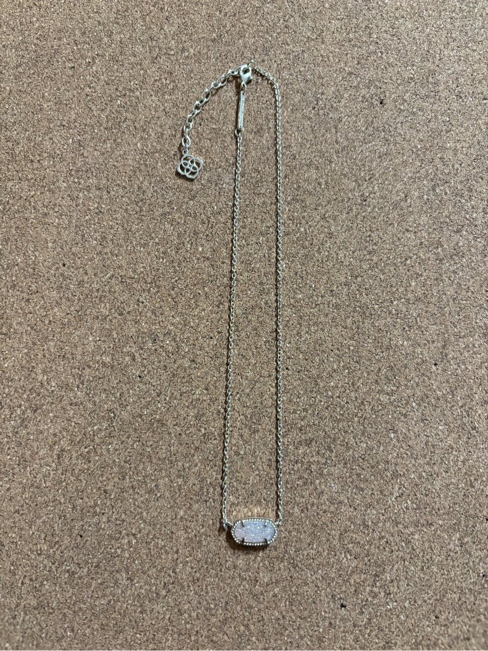 Kendra Scott Necklace Gold Chain with Drusy Stone
